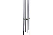 Load image into Gallery viewer, Made in Nova Scotia wind chimes. Close up of the one inch diameter chimes.