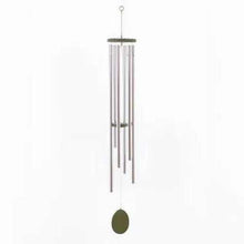 Load image into Gallery viewer, Wind chime hand made in Nova Scotia. Fifty two inches long with one inch diameter chimes. Loud deep church bell sound.
