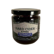 Load image into Gallery viewer, Apple Blueberry Hard Cider Jam is locally made. All natural using natural apple pectin for  thickening.
