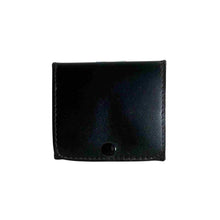 Load image into Gallery viewer, Black leather change purse.
