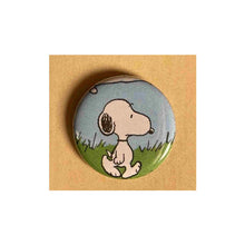 Load image into Gallery viewer, Pin on 1 1/4" button with a picture of snoopy.