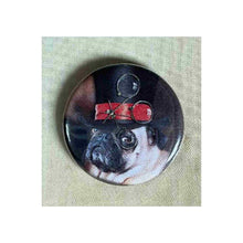 Load image into Gallery viewer, Pin on 1 1/4" button with steampunk dog.