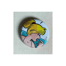 Load image into Gallery viewer, Pin on 1 1/4" button with a picture of Veronica.