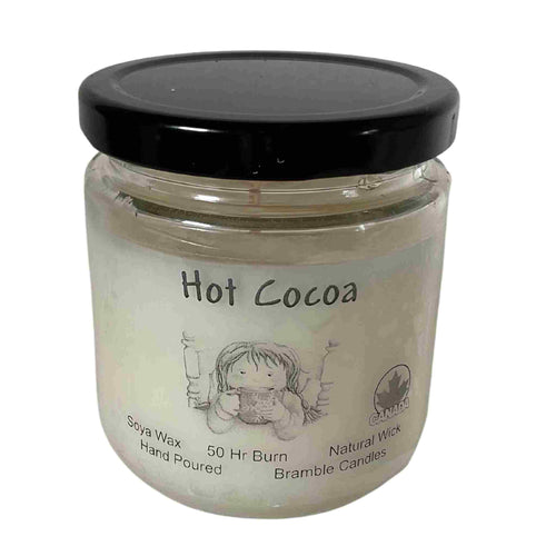 Hot cocoa soy scented candle.