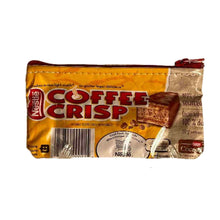 Load image into Gallery viewer, A small bag made with a Coffee Crisp bag.
