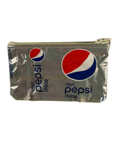 Load image into Gallery viewer, A small bag made with a Diet Pepsi bag.
