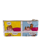 Load image into Gallery viewer, A small bag made with a Garfield comic bag.
