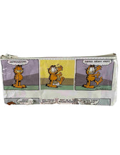 Load image into Gallery viewer, A small bag made with a Garfield comic bag.
