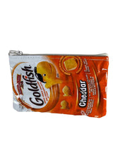 Load image into Gallery viewer, A small bag made with a Goldfish bag.