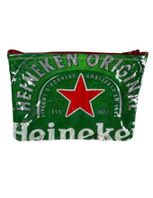 Load image into Gallery viewer, A small bag made with a Heineken bag.

