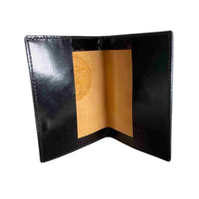 Load image into Gallery viewer, Inside leather passport wallet.
