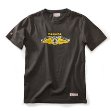 Load image into Gallery viewer, T-shirt in black with National Air Service logo.
