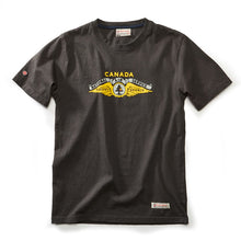 Load image into Gallery viewer, T-shirt in black with National Air Service logo.