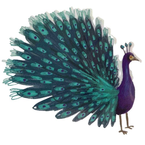 Peacock tattoo.