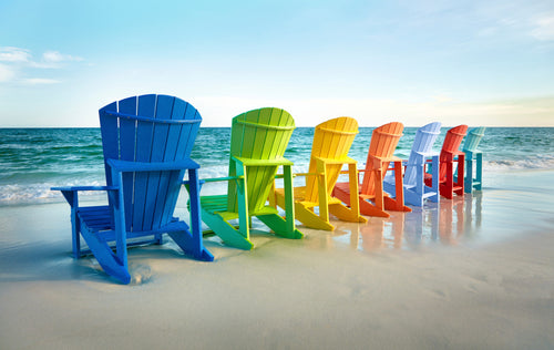 Eco-friendly Classic Adirondack Chairs. Made in Stratford Ontario from recycled plastic.