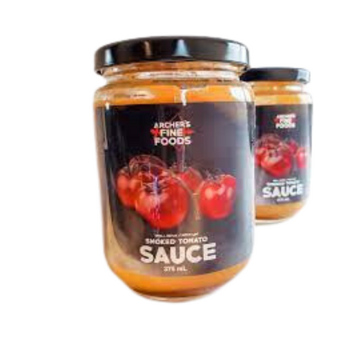 Smoked tomato sauce made in Ontario. Use over top of eggs, fish veggies.l