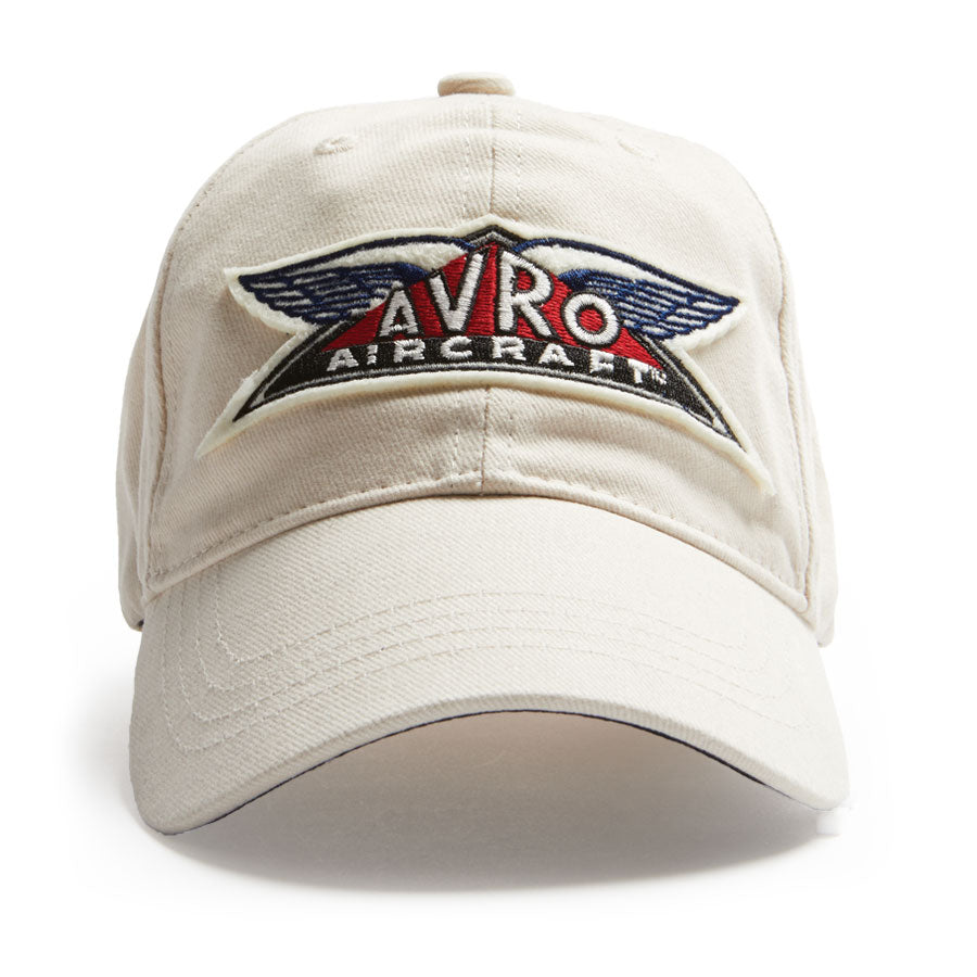 Avro Aircraft stone ball cap. Adjustable back strap for fit.