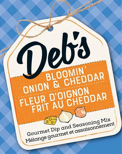 Deb's dip mix, bloomin' onion and cheddar.