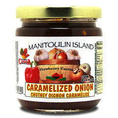 8 oz jar of Manitoulin Island Caramelized Onion.