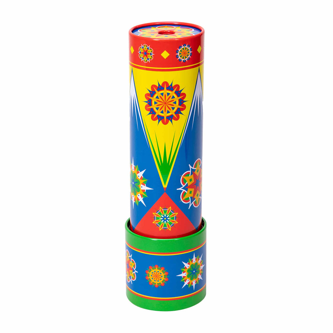 Tin Kaleidoscope, multi colour design. Amazing colour combinations to view.