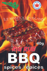 Package of Manitoulin Islands Rib Rub spice.