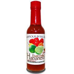 5 oz bottle of Manitoulin Habanero Hot Sauce.