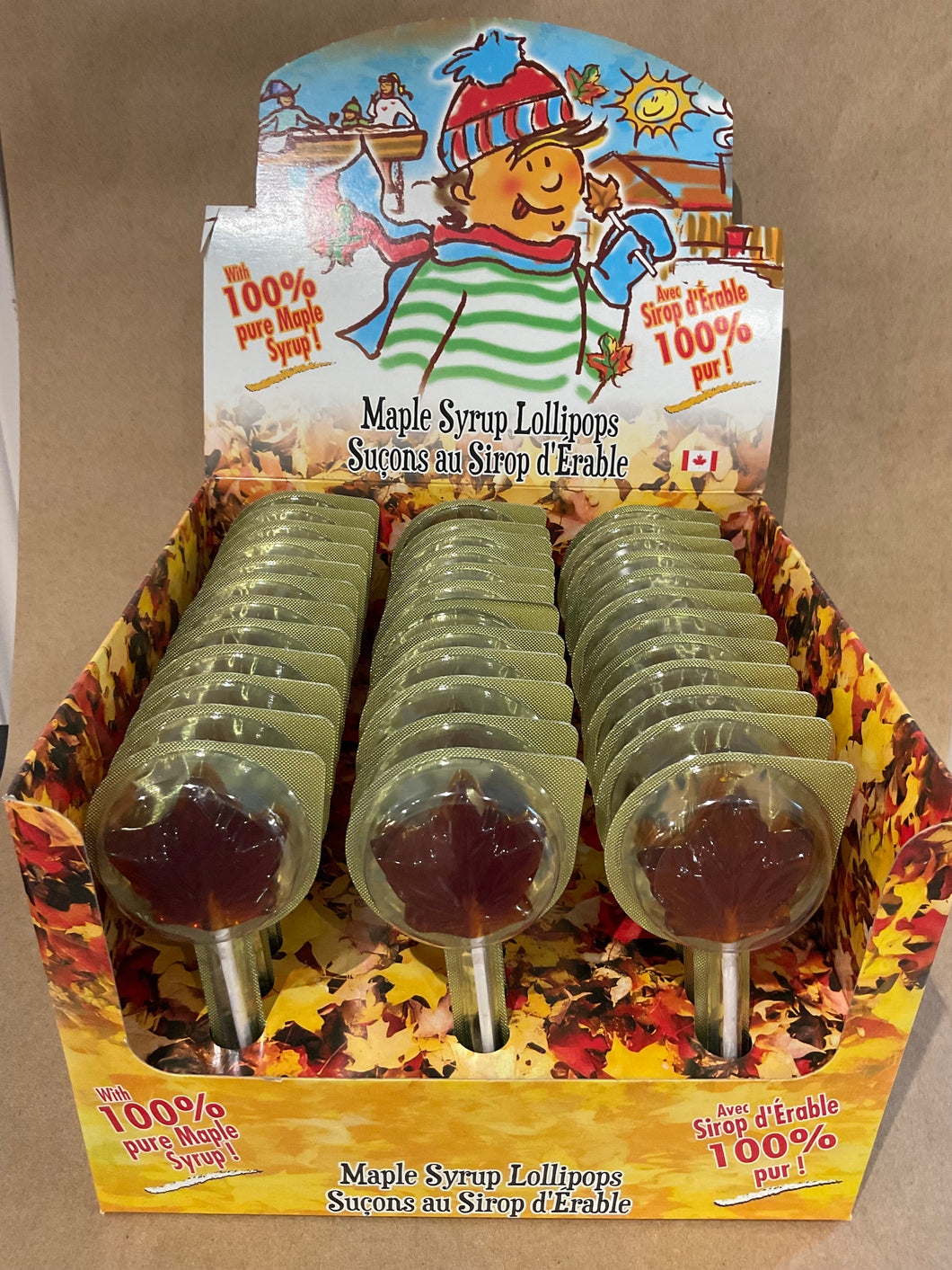 Maple syrup lolly