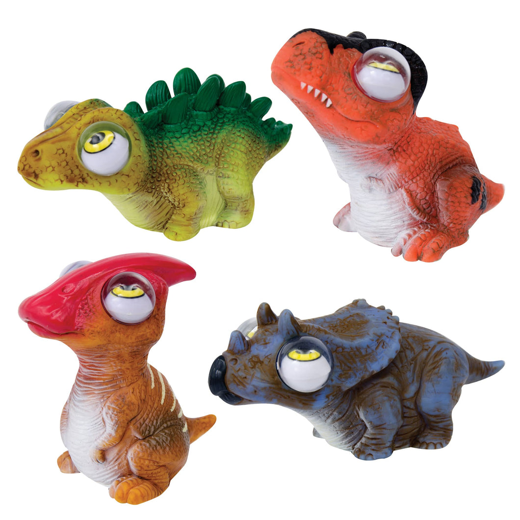Fun toy, squeeze the dino and it's eyes pop!