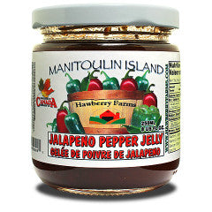 8 oz jar of Manitoulin Island Jalapeno Pepper Jelly.