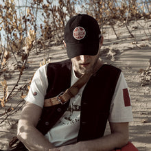 Load image into Gallery viewer, 100% cotton twill ball cap. The Lancaster cap is shown being worn with style.
