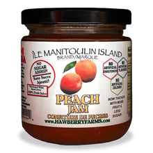 Load image into Gallery viewer, Manitoulin Island - Hawberry Farms Peach Jam with no sugaar added!
