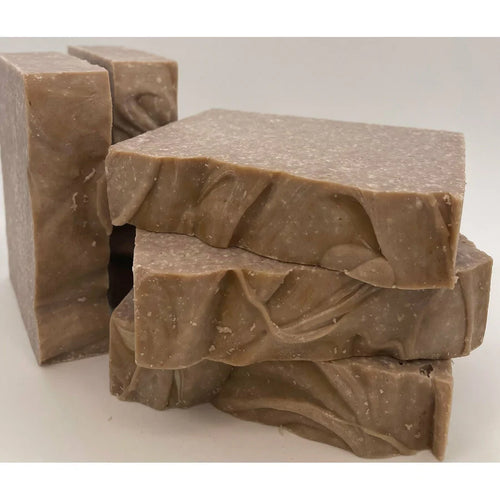 Handmade cold process soap. Sandalwood Amber with the scent of wood, amber and  leather.