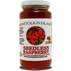 Manitoulin Island - Hawberry Farms  seedless raspberry jam.