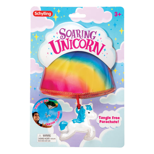 Little Unicorn with a parachute. 