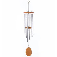 Load image into Gallery viewer, Hand made in Nova Scotia. The Kensington 36 inch windchime is made with 7/8 inch polished tubes and wire. Long lasting and beautiful sounding.  
