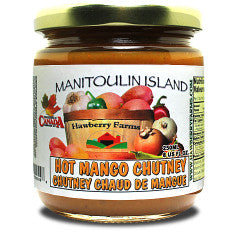 8 oz jar of Manitoulin Island Hot Mango Chutney.