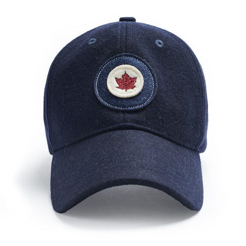 RCAF blue ball cap. Made from wool/polyester blend for warmth and style.