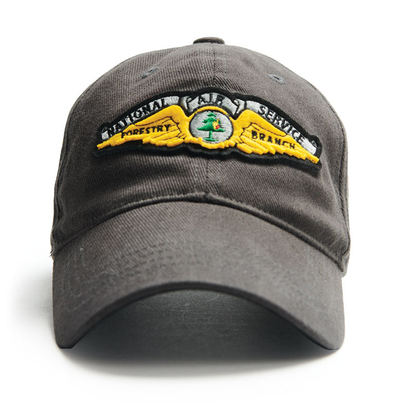 Black ball cap with National Air Service patch on front. One size fits all adults.