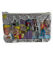 Load image into Gallery viewer, A small bag made with a Archie comic bag.
