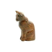 Load image into Gallery viewer, Soap stone carving of a cat.
