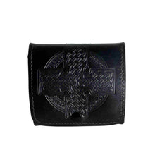 Load image into Gallery viewer, Black Celtic change purse.

