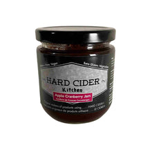 Load image into Gallery viewer, A 8 oz jar of cranberry apple jam.
