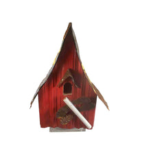 Load image into Gallery viewer, Rustic artisan made bird house.
