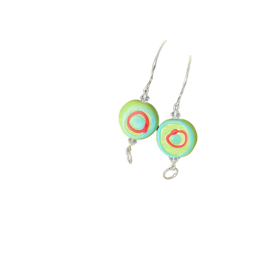 Just For Fun - Glass Sterling Silver Earrings