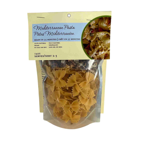 Cooking kit of Mediterranean Pasta.
