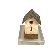 Load image into Gallery viewer, Small beige decorative bird house.
