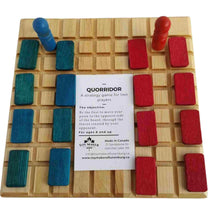 Load image into Gallery viewer, Wooden strategy game with wood board and wooden game pieces.
