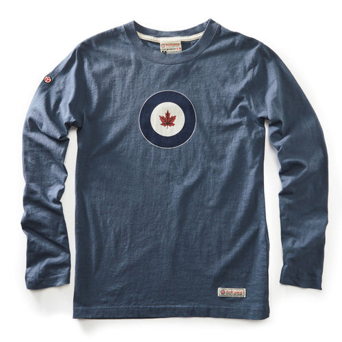 100% cotton prewashed long sleeve shirt. RCAF logo on front of shirt.