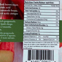 Load image into Gallery viewer, Nutritional facts for Caramelized Rhubarb.
