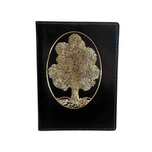 Load image into Gallery viewer, Tree image leather passport wallet.
